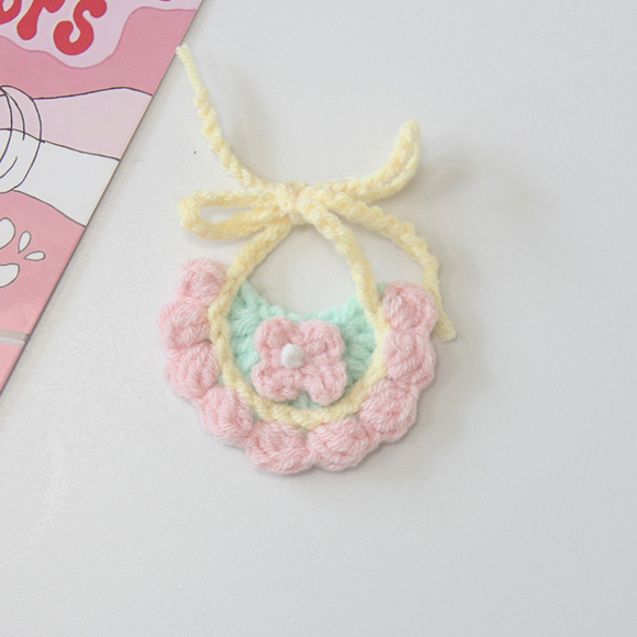 Small/Medium plush crochet bibs clothes outfits - MXM-59 - Picture 1 of 1